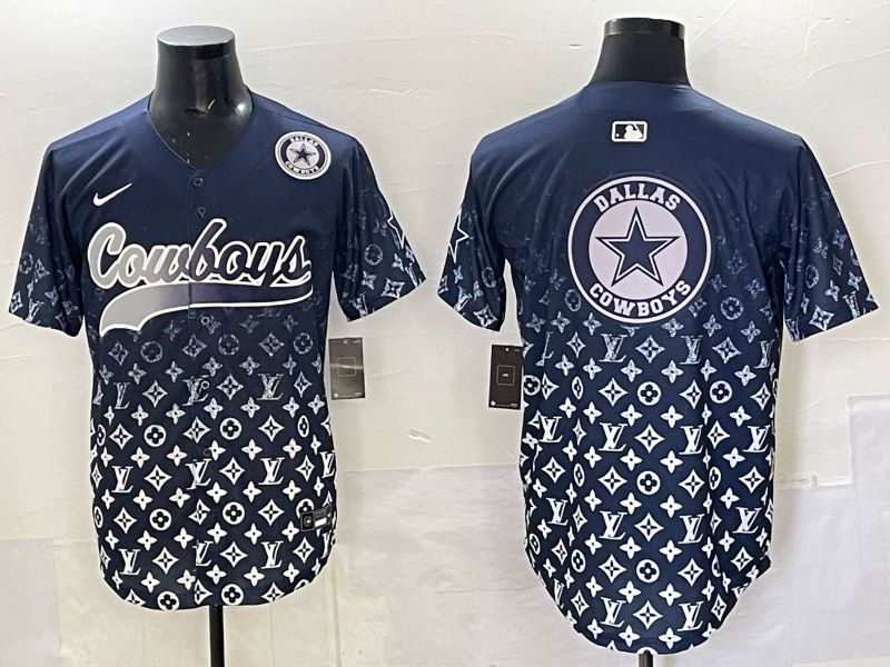 Men 2025 Dallas Cowboys Blank Drak Blue Nike Limited NFL Jersey 024